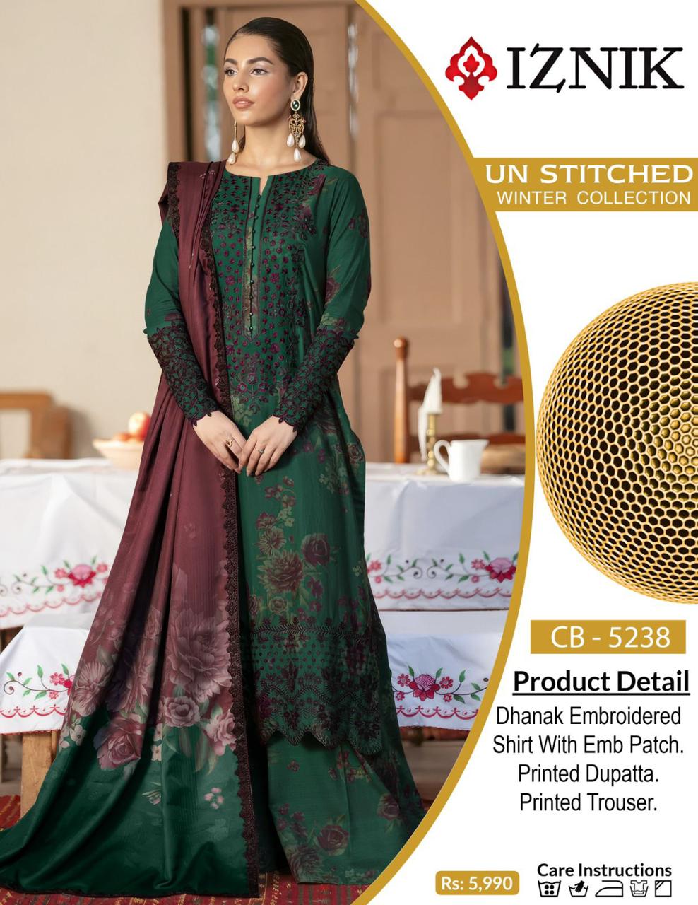 Dhanak With Dhanak Shawl