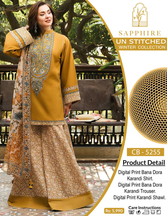 Digital Print Bana-Dora Karandi Shirt