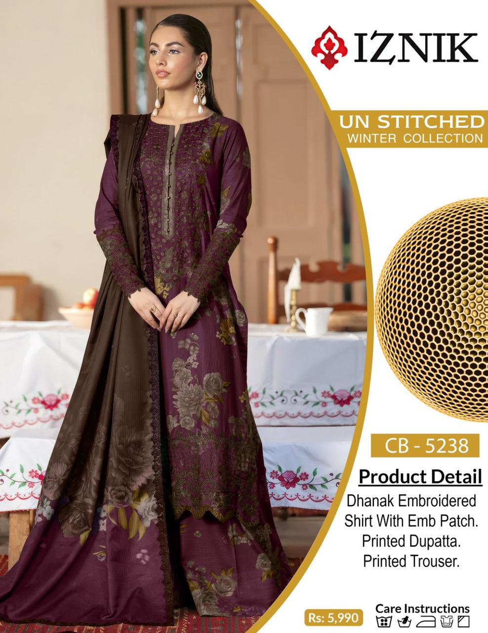 Dhanak With Dhanak Shawl